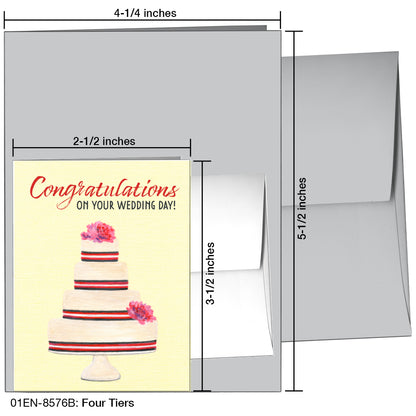 Four Tiers, Greeting Card (8576B)