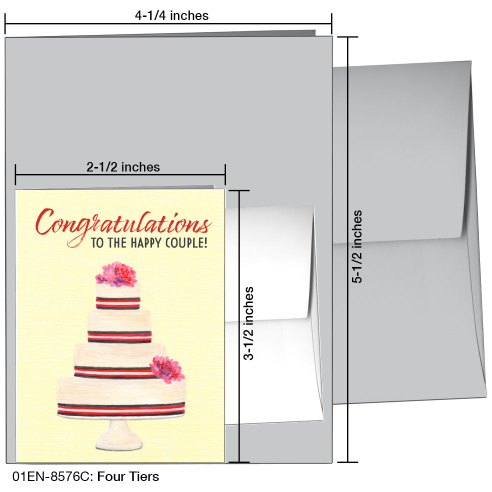 Four Tiers, Greeting Card (8576C)