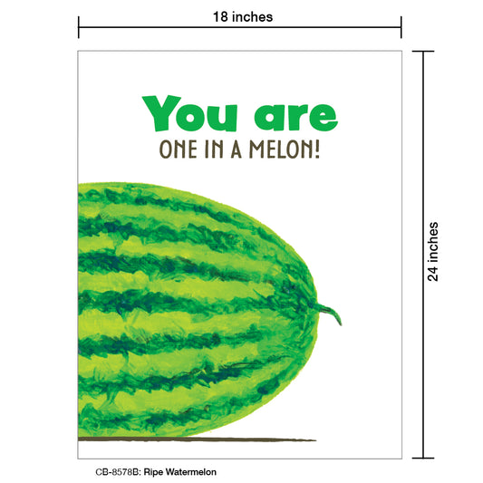 Ripe Watermelon, Card Board (8578B)
