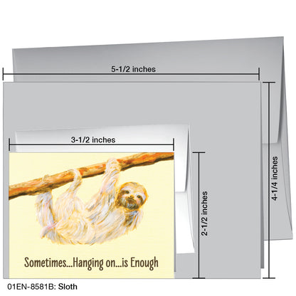 Sloth, Greeting Card (8581B)