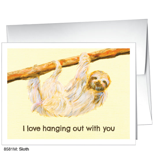 Sloth, Greeting Card (8581M)