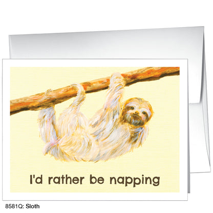 Sloth, Greeting Card (8581Q)