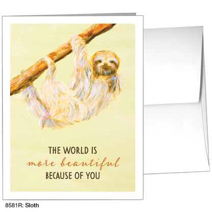 Sloth, Greeting Card (8581R)