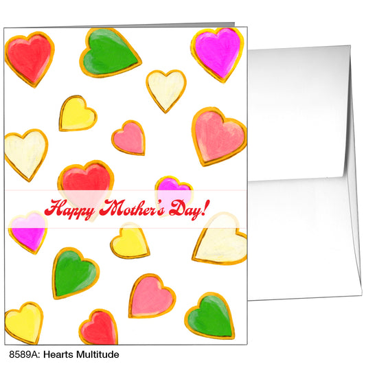 Hearts Multitude, Greeting Card (8589A)