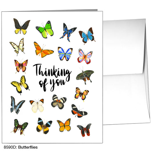 Butterflies, Greeting Card (8590D)