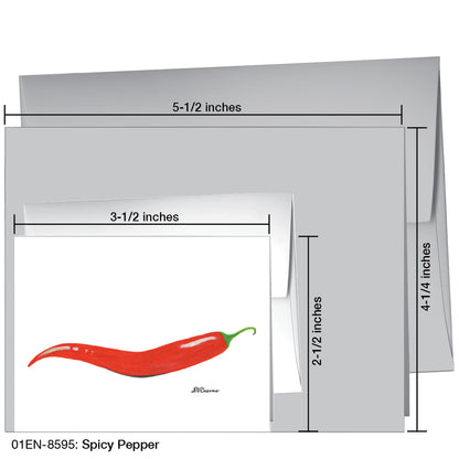 Spicy Pepper, Greeting Card (8595)