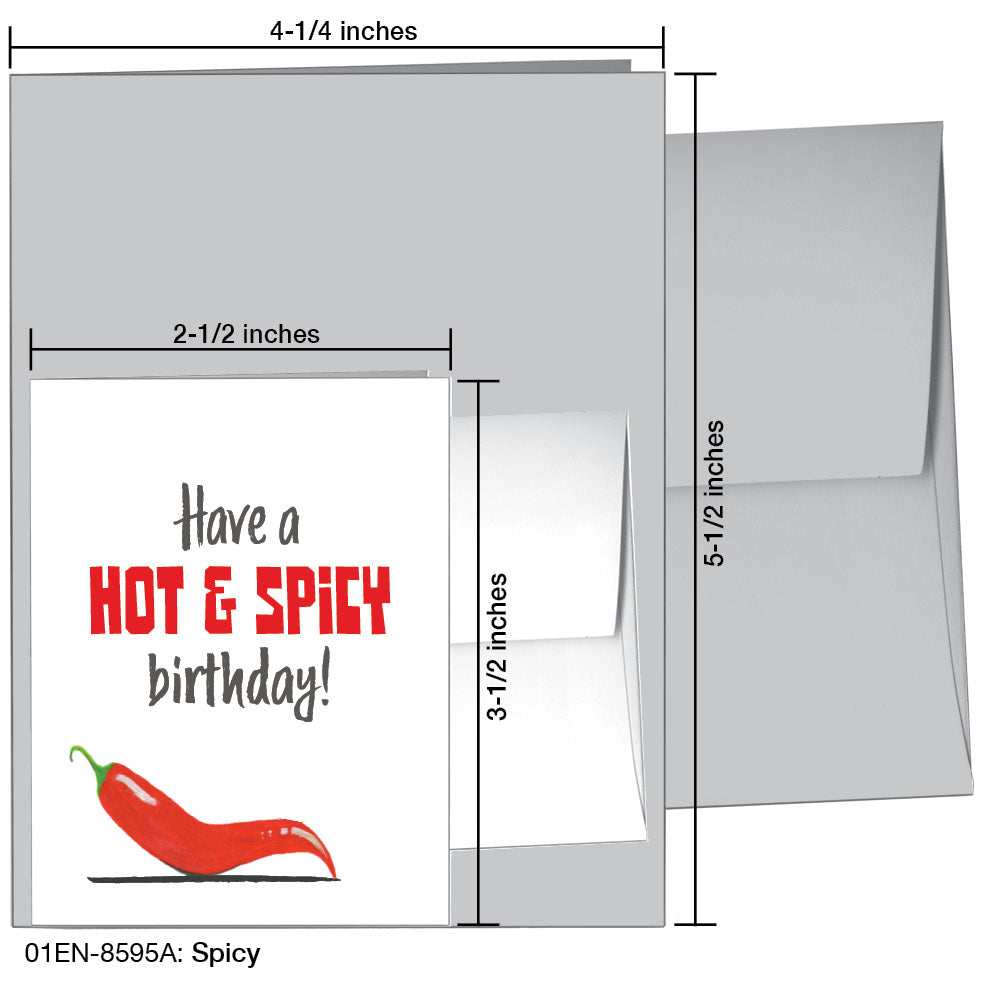 Spicy Pepper, Greeting Card (8595A)