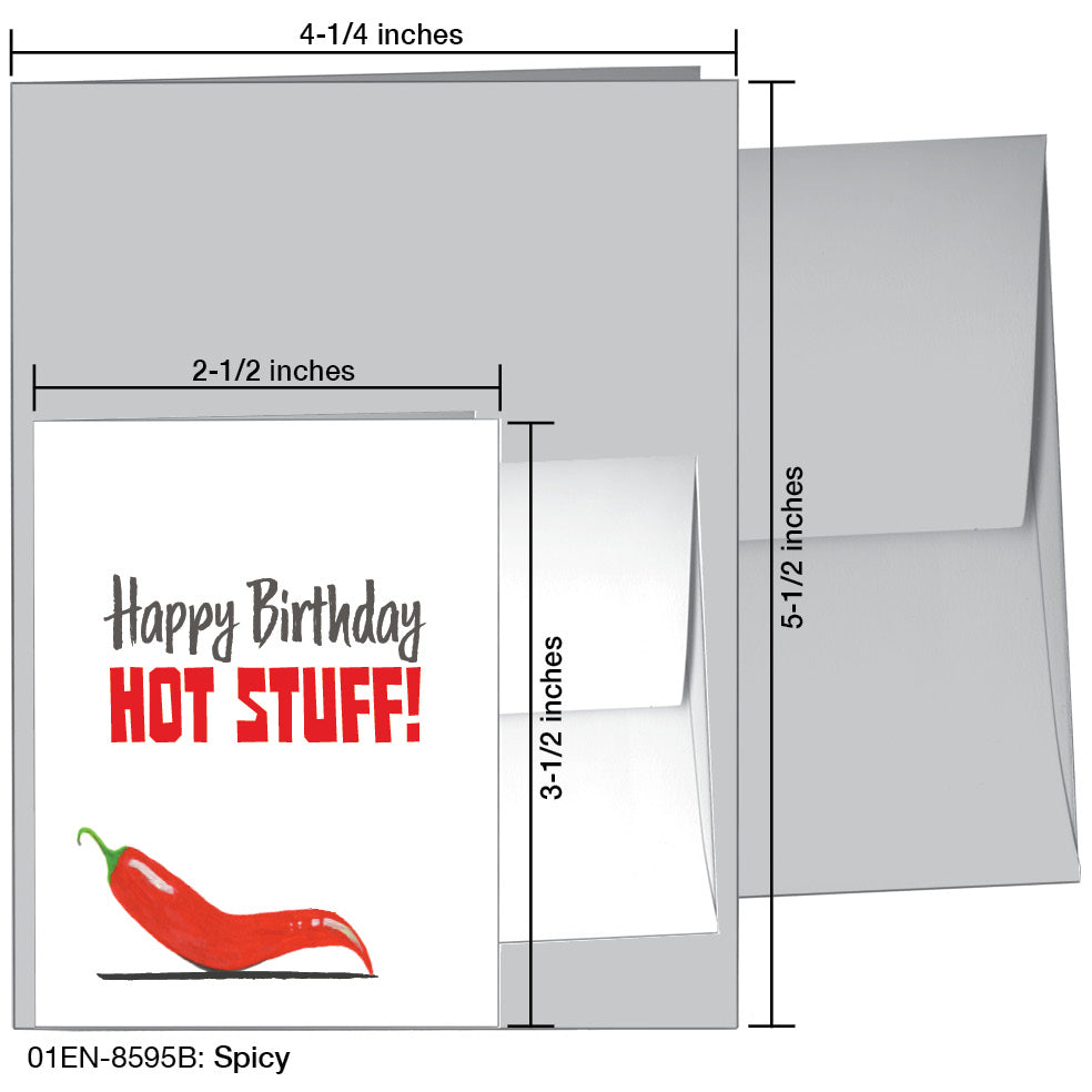 Spicy Pepper, Greeting Card (8595B)