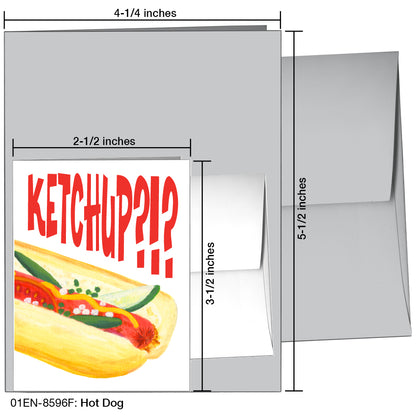 Hot Dog, Greeting Card (8596F)