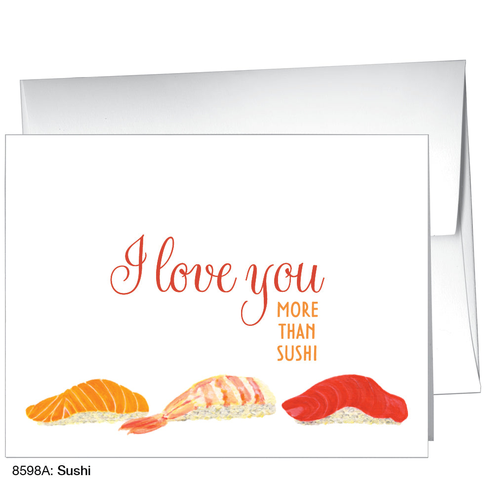 Sushi, Greeting Card (8598A)