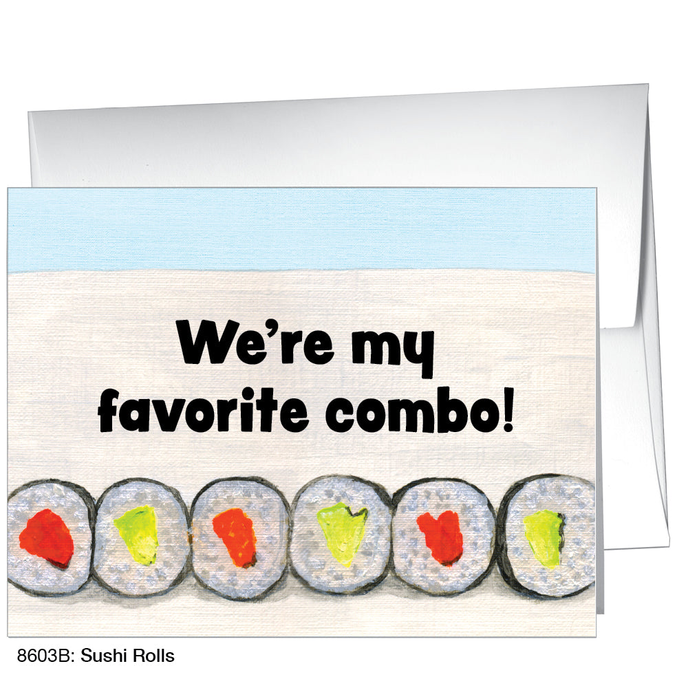 Sushi Rolls, Greeting Card (8603B)