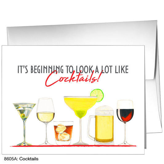 Cocktails, Greeting Card (8605A)