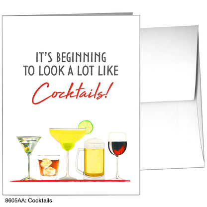 Cocktails, Greeting Card (8605AA)