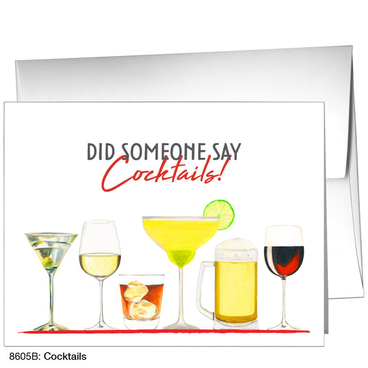 Cocktails, Greeting Card (8605B)