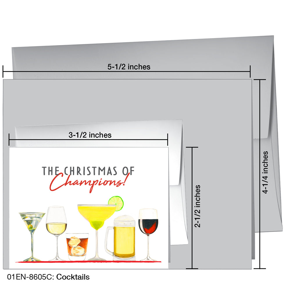 Cocktails, Greeting Card (8605C)