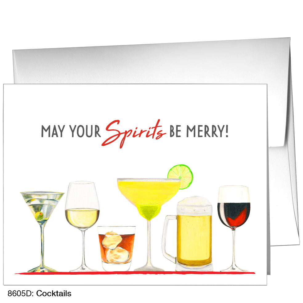 Cocktails, Greeting Card (8605D)