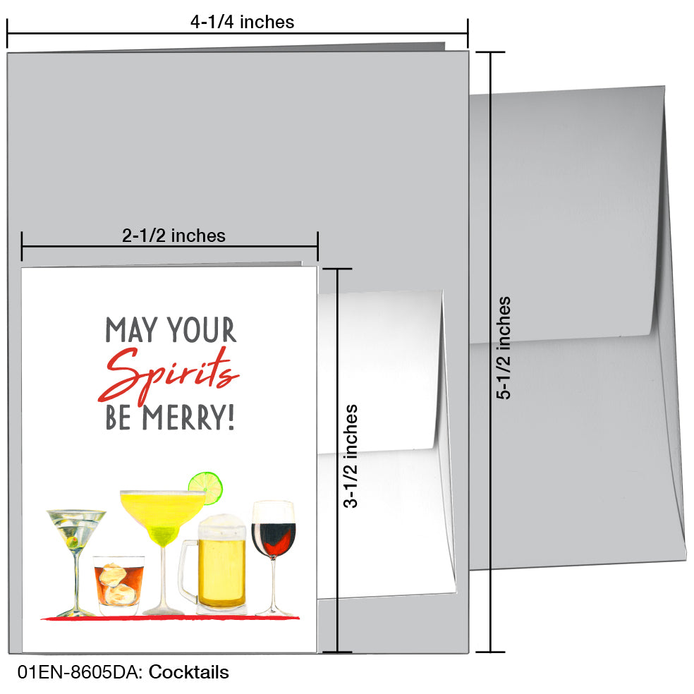 Cocktails, Greeting Card (8605DA)
