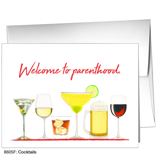 Cocktails, Greeting Card (8605F)