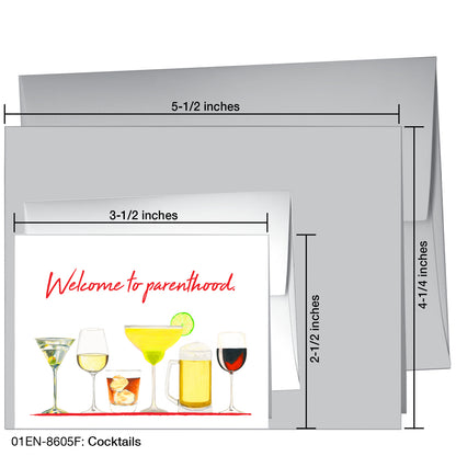 Cocktails, Greeting Card (8605F)