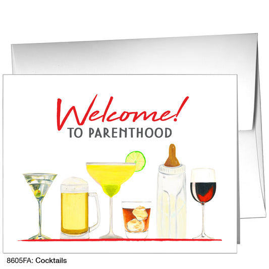 Cocktails, Greeting Card (8605FA)