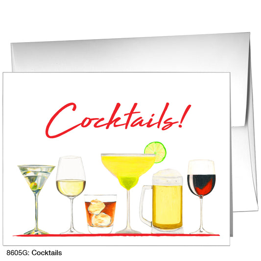 Cocktails, Greeting Card (8605G)