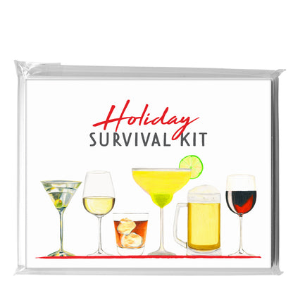 Cocktails, Greeting Card (8605M)