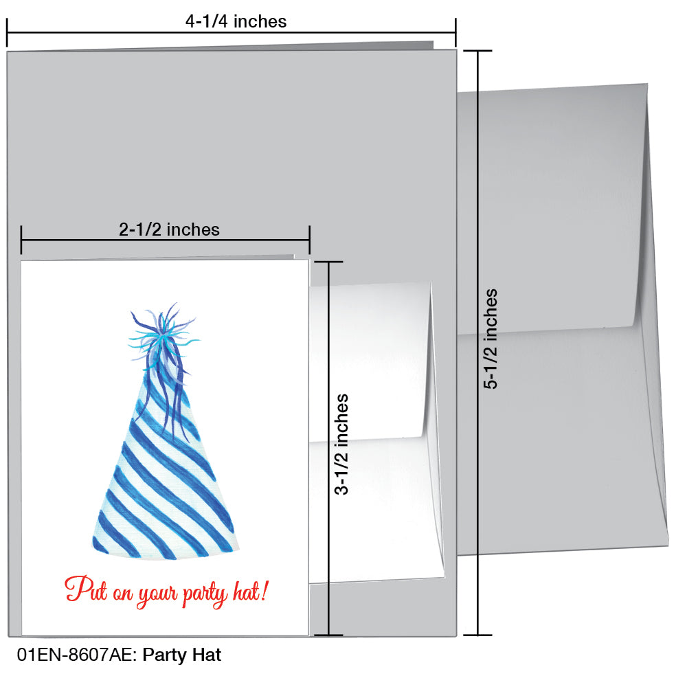 Party Hat, Greeting Card (8607AE)