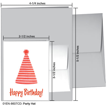 Party Hat, Greeting Card (8607CD)