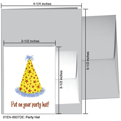 Party Hat, Greeting Card (8607DE)