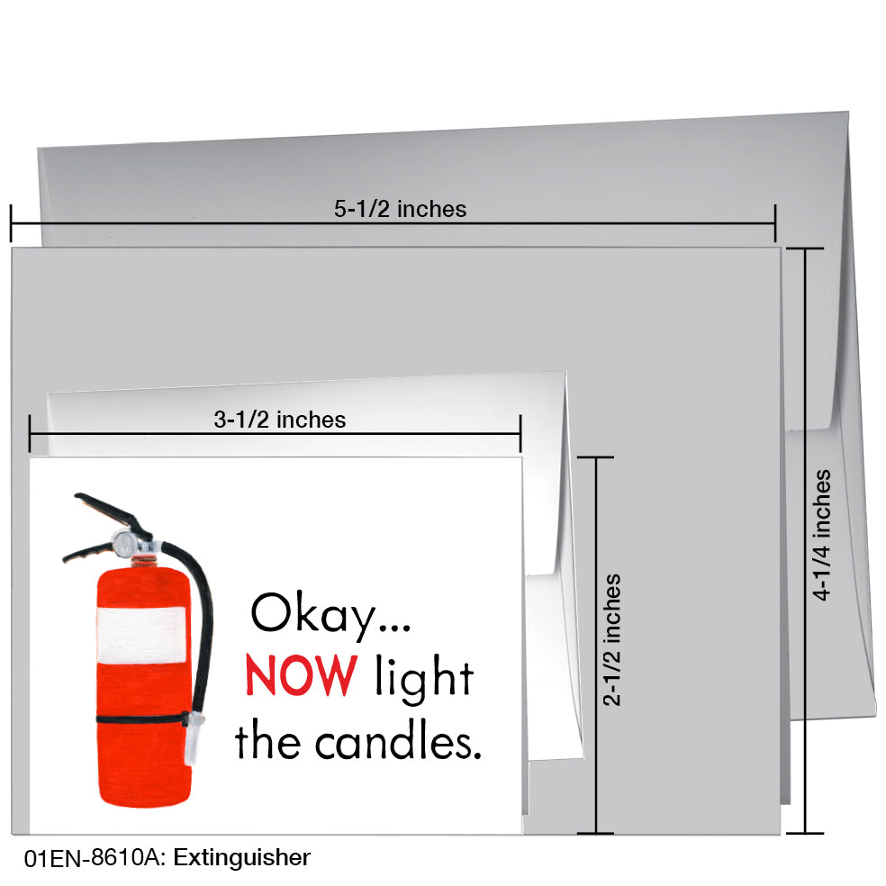 Extinguisher, Greeting Card (8610A)