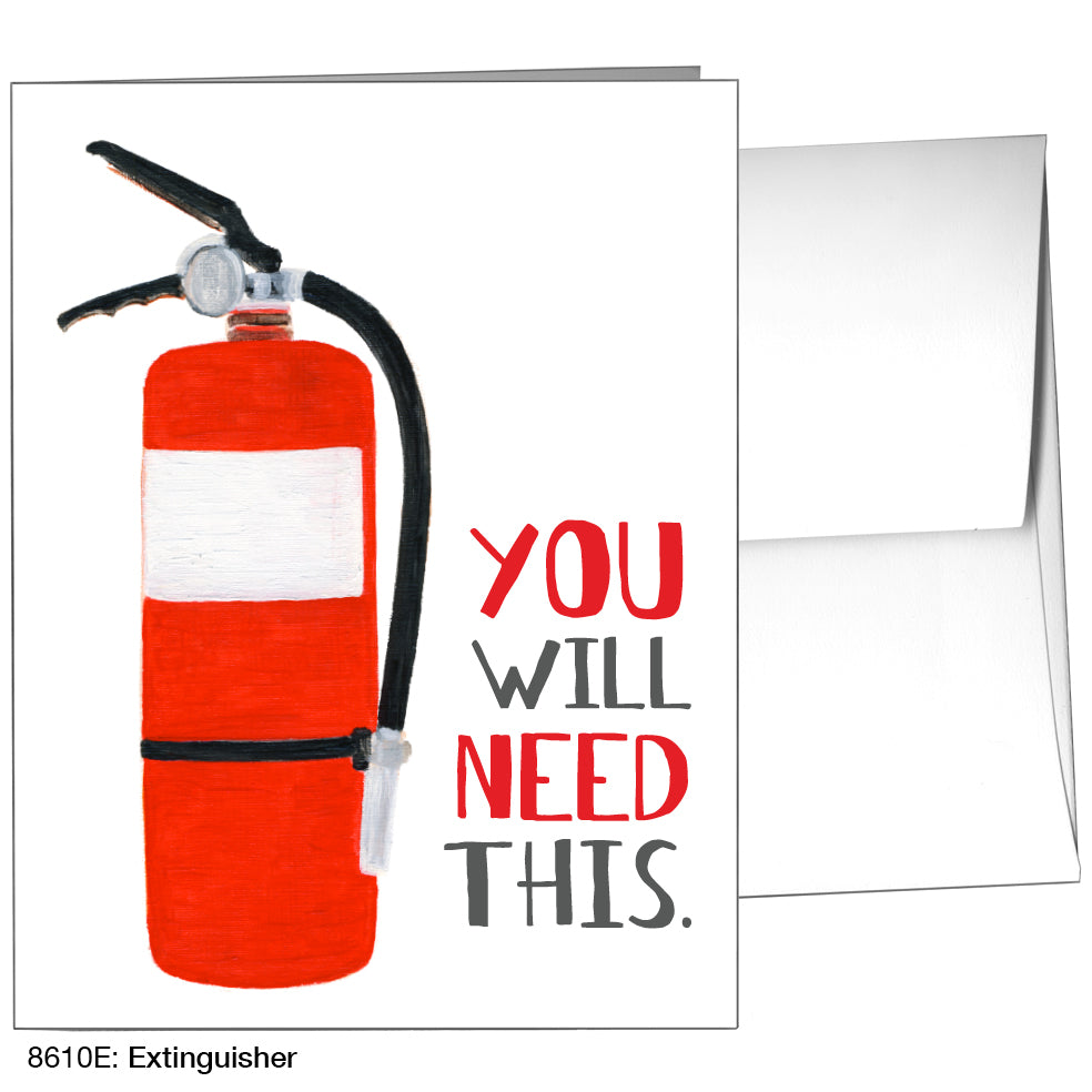 Extinguisher, Greeting Card (8610E)