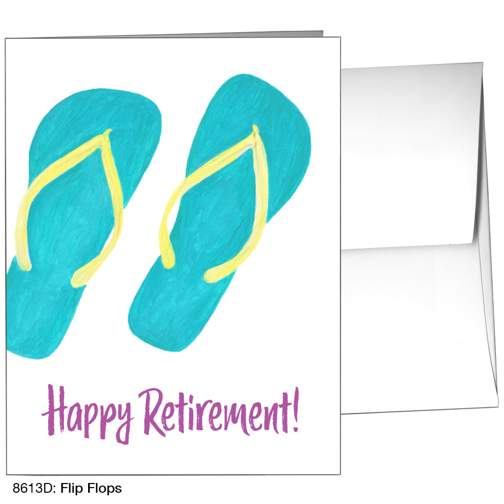 Flip Flops, Greeting Card (8613D)