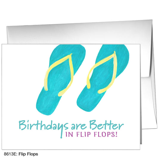 Flip Flops, Greeting Card (8613E)