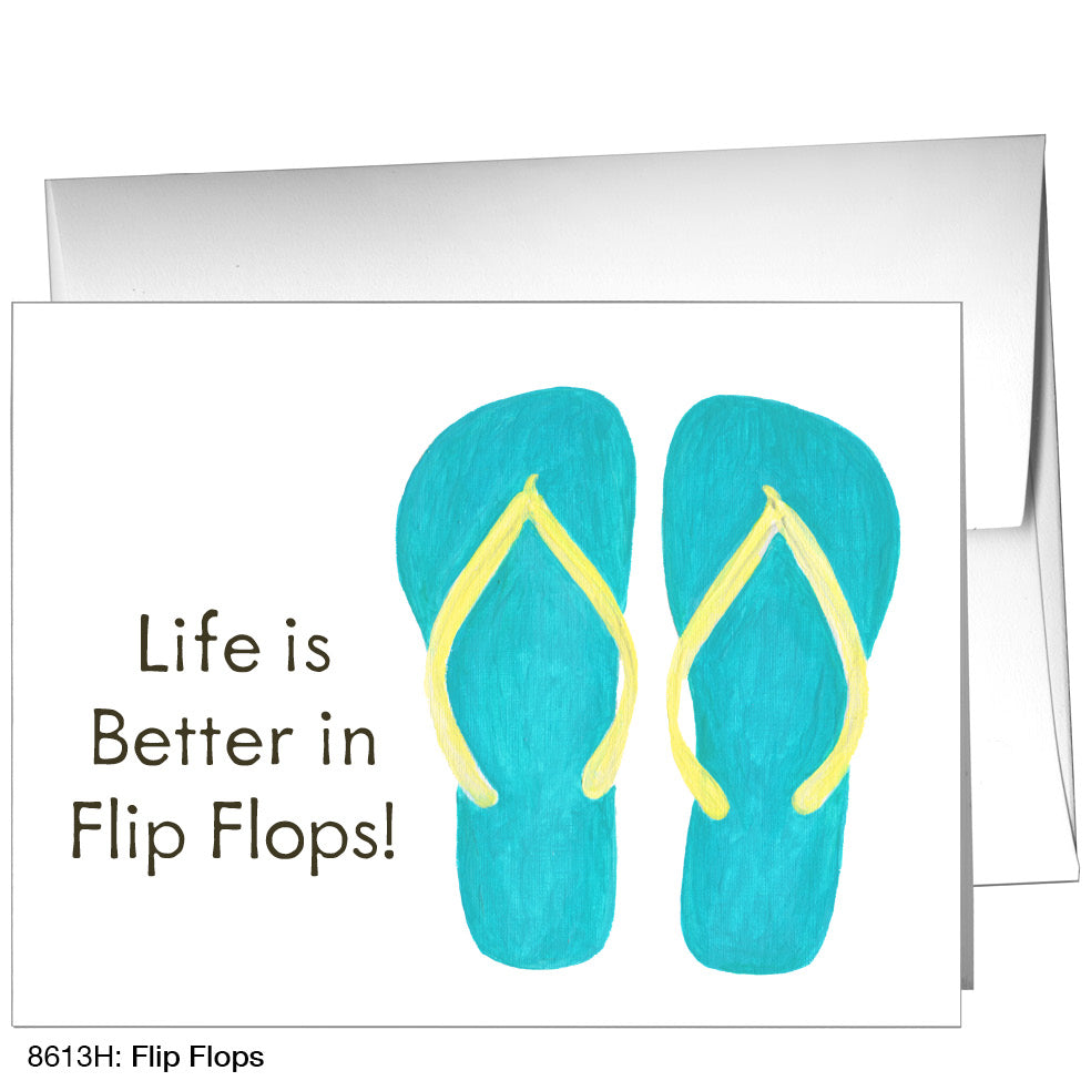 Flip Flops, Greeting Card (8613H)