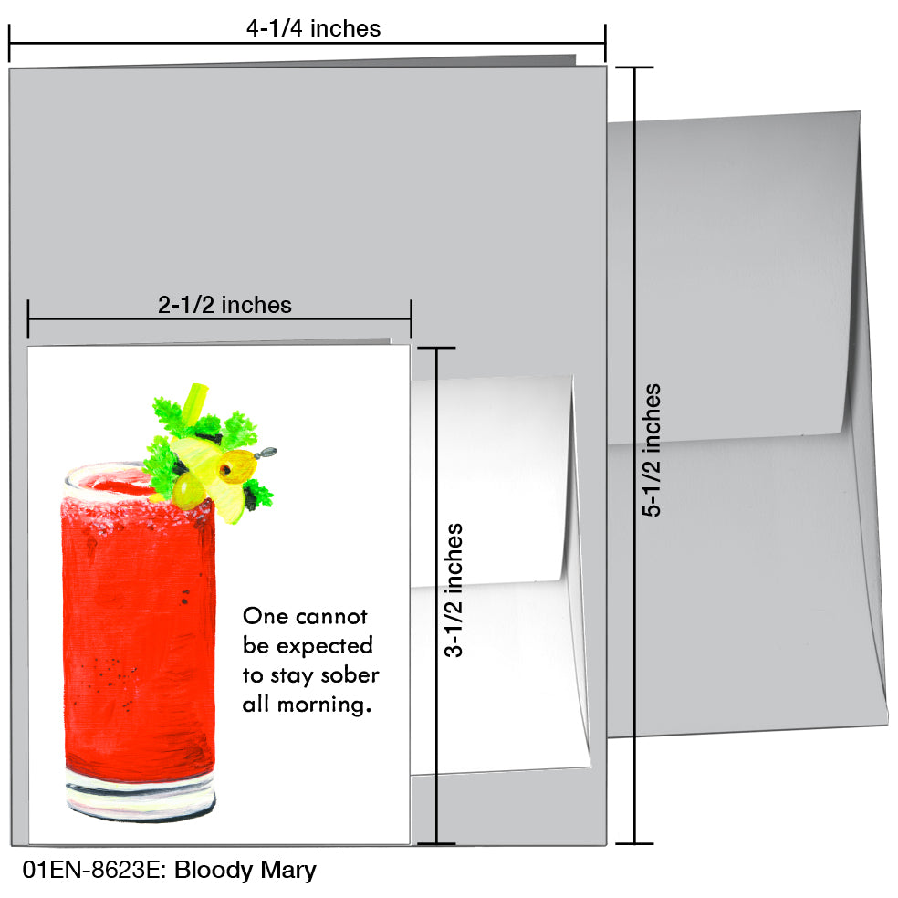 Bloody Mary, Greeting Card (8623E)