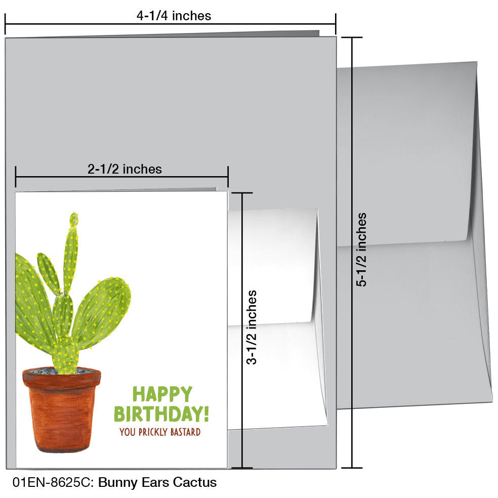 Bunny Ears Cactus, Greeting Card (8625C)