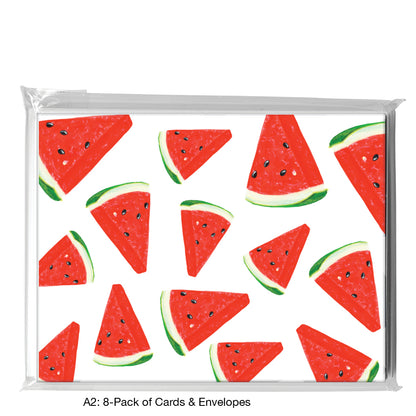 Watermelon Wedge, Greeting Card (8631B)