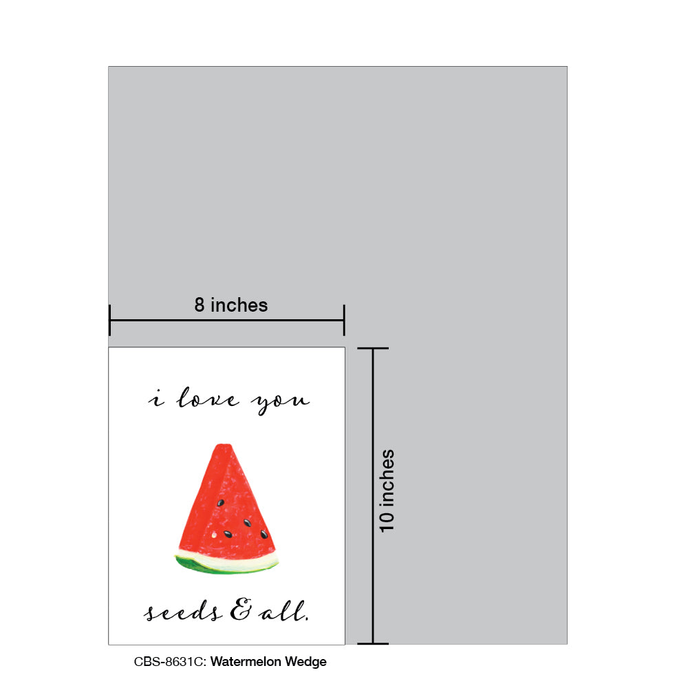 Watermelon Wedge, Card Board (8631C)