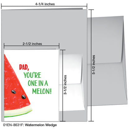 Watermelon Wedge, Greeting Card (8631F)