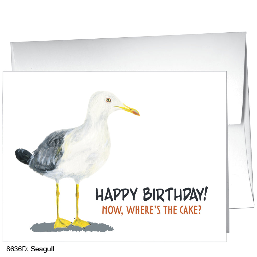 Seagull, Greeting Card (8636D)