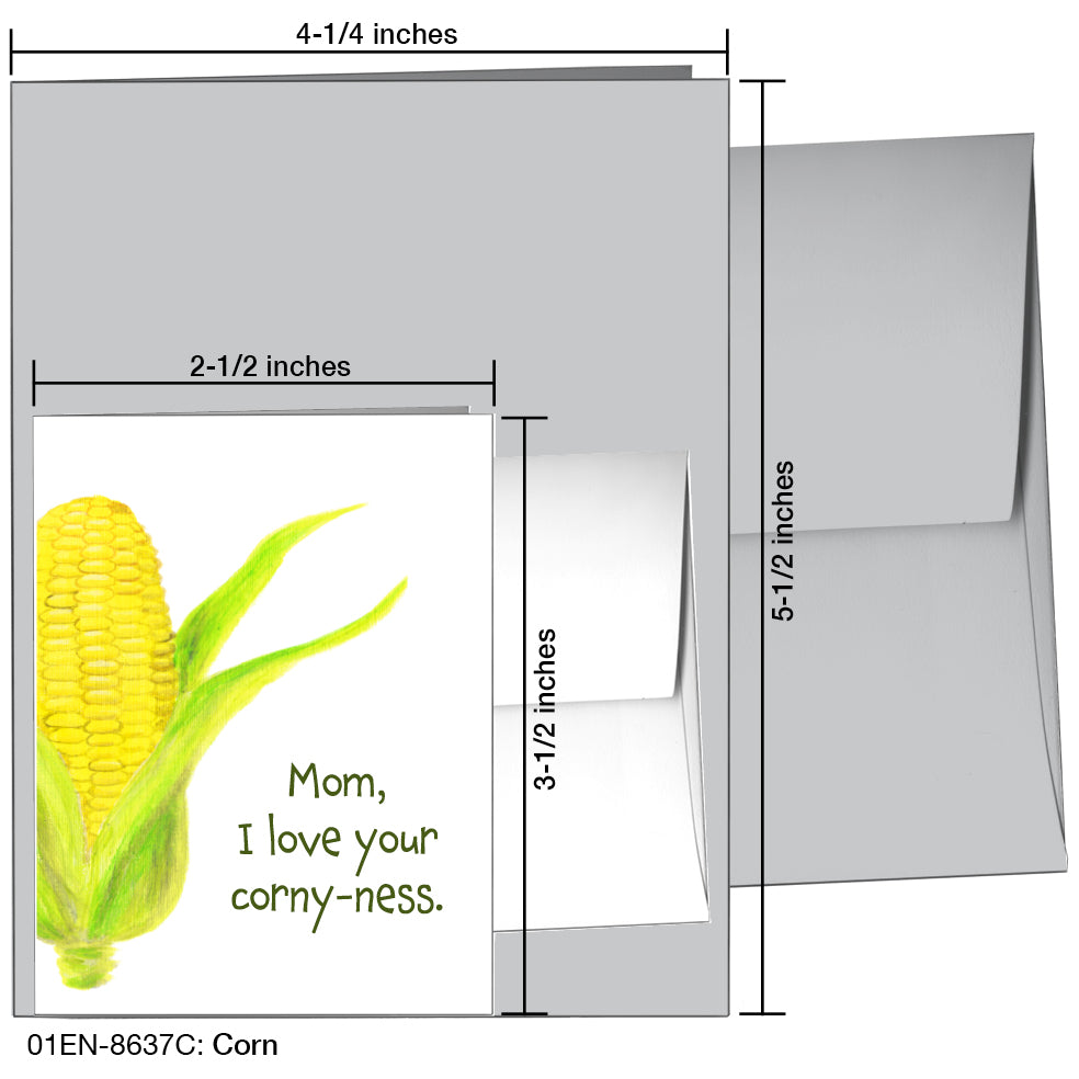 Corn, Greeting Card (8637C)