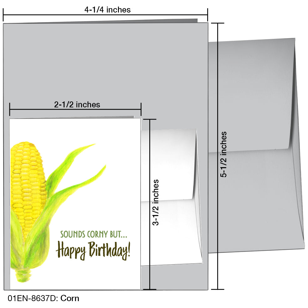 Corn, Greeting Card (8637D)
