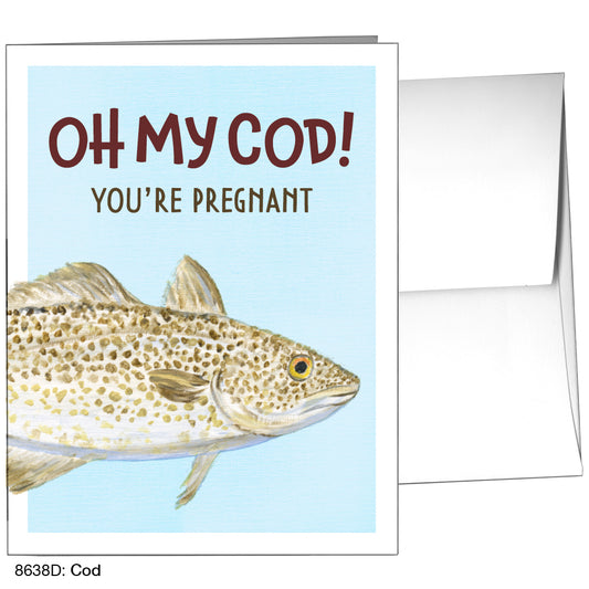Cod, Greeting Card (8638D)