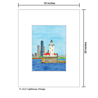 Lighthouse, Chicago, Print (#8640)