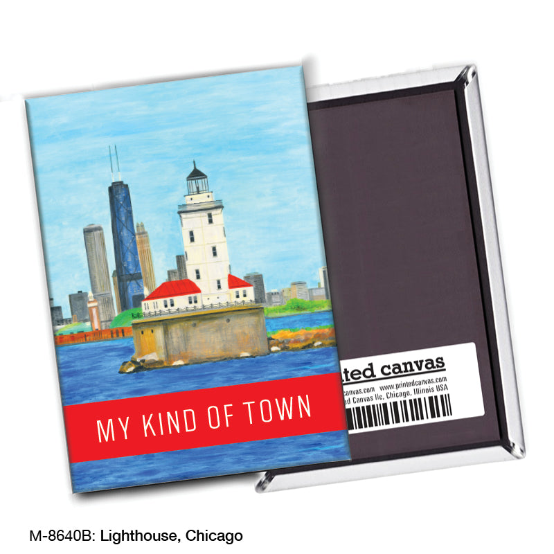 Lighthouse, Chicago, Magnet (8640B)