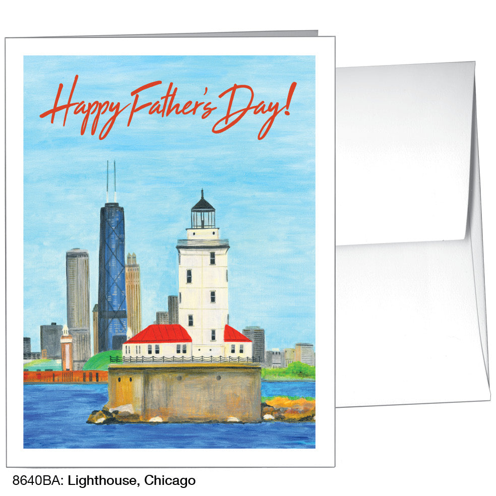 Lighthouse, Chicago, Greeting Card (8640BA)