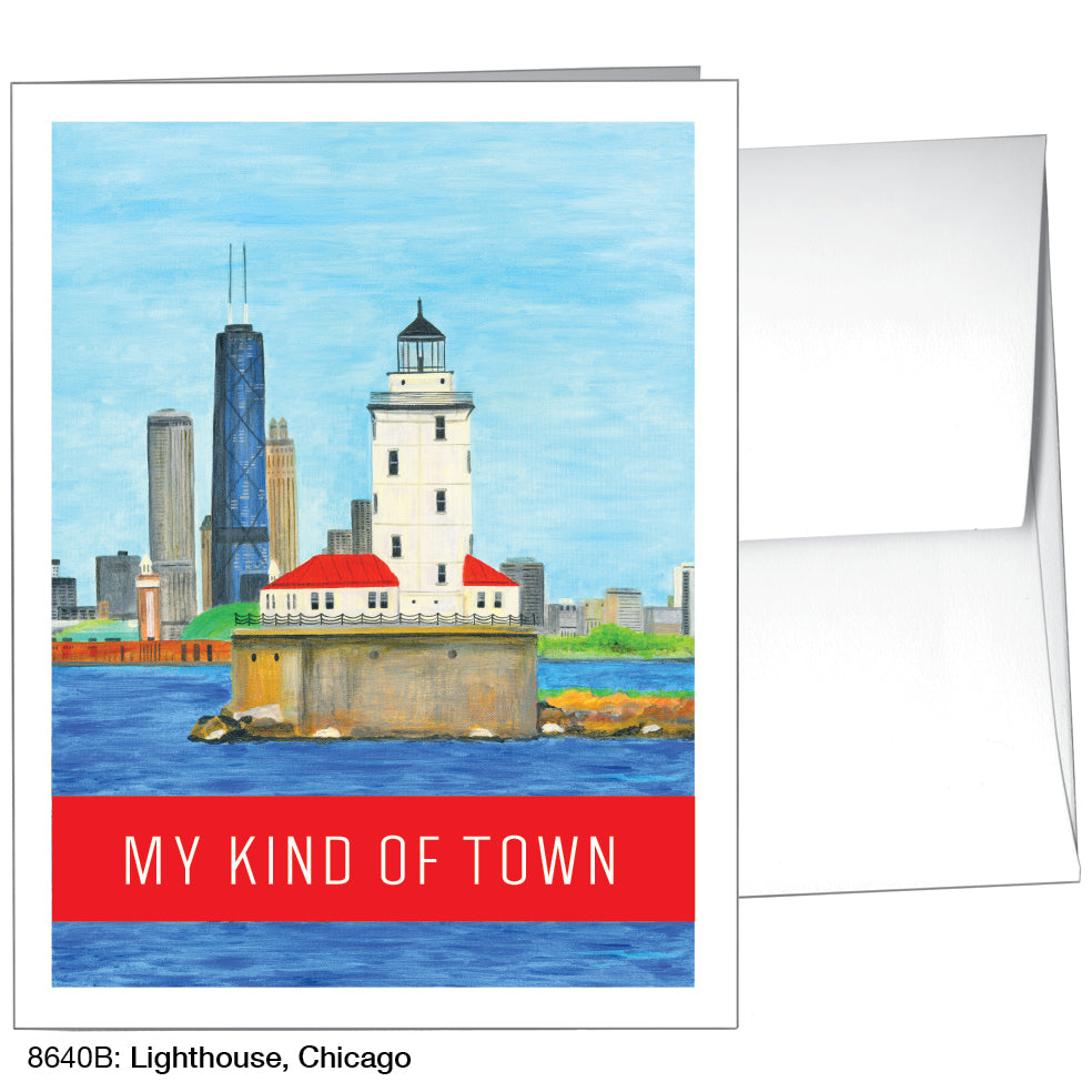 Lighthouse, Chicago, Greeting Card (8640B)