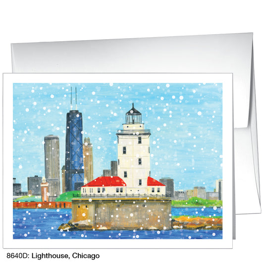 Lighthouse, Chicago, Greeting Card (8640D)