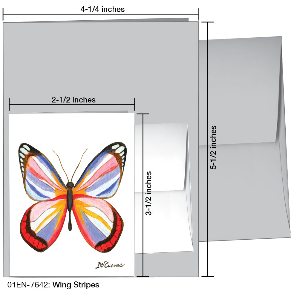 Wing Stripes, Greeting Card (7642)