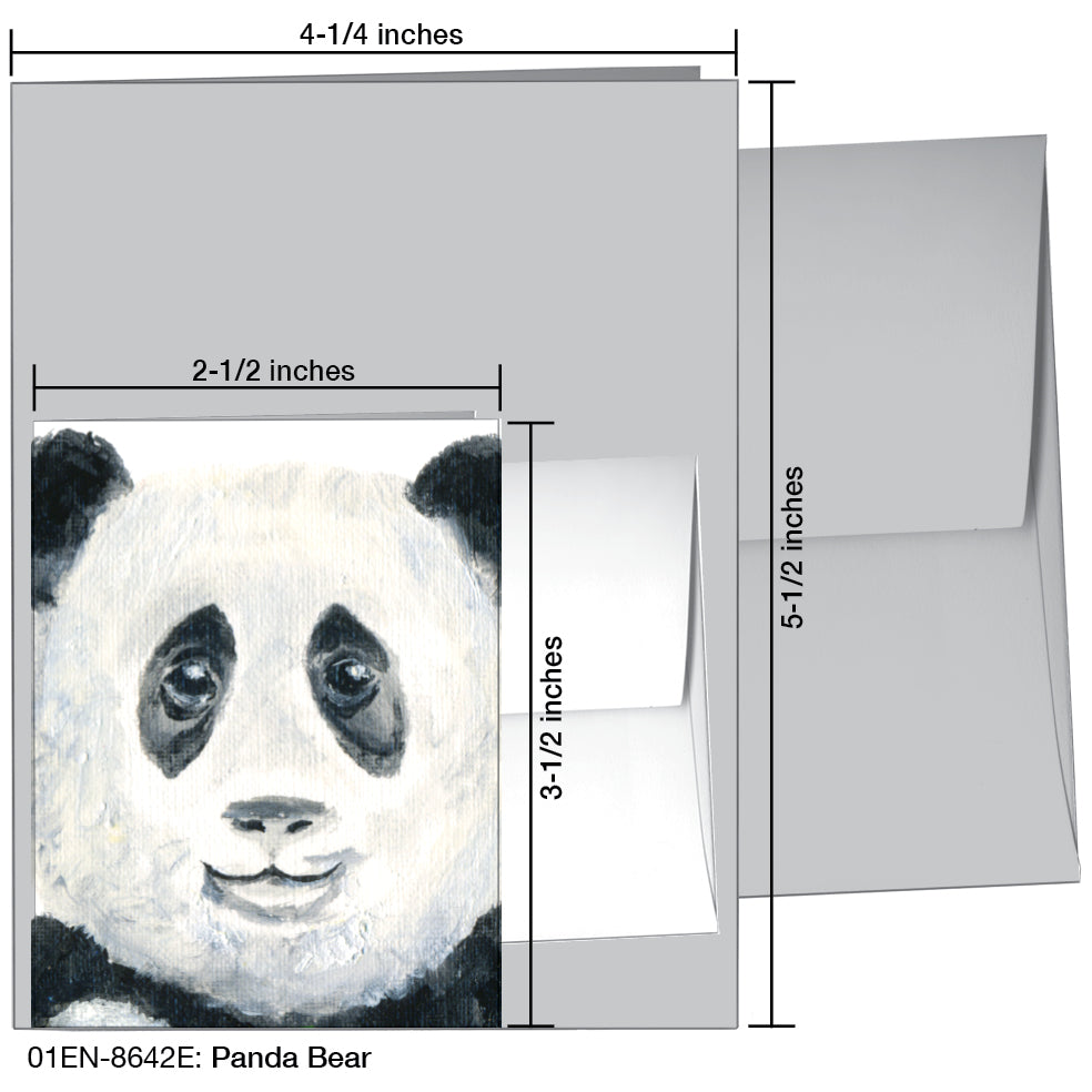 Panda Bear, Greeting Card (8642E)